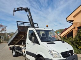 MERCEDES BENZ SPRINTER 513CDI sklápěč + hydraulická ruka